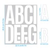 YNHAY 305 Pcs Waterproof 5" Vinyl Alphabet & Number Stickers