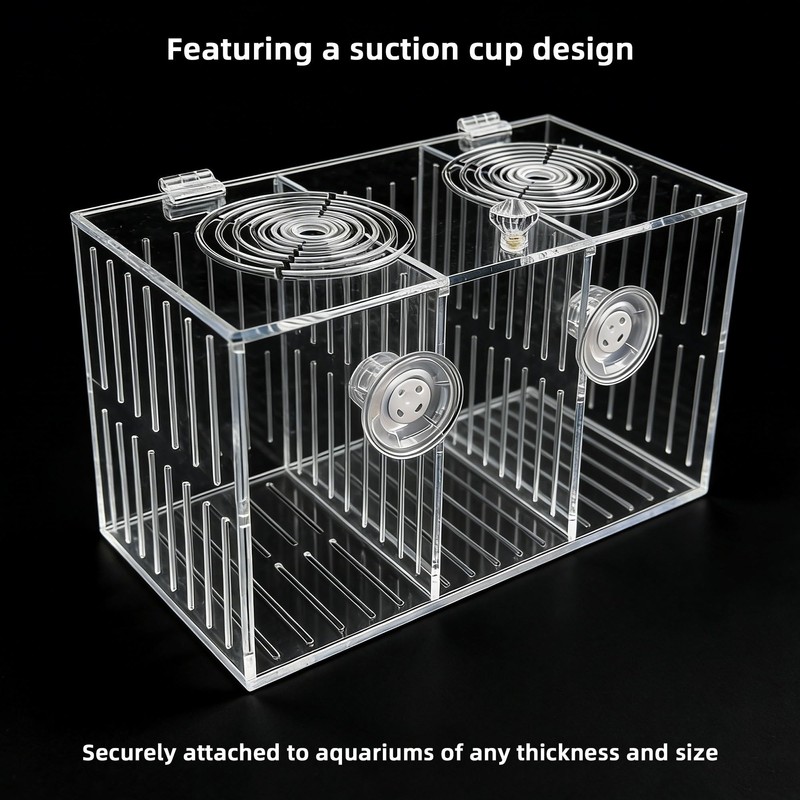 YHaurorise Acrylic Breeding Box Fish Trap Aquarium Container, Acclimation Isolation