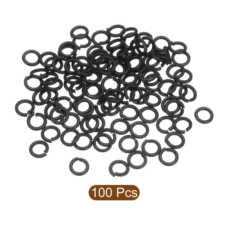 sourcing map Split Lock Washer, M3 304 Stainless Steel Spring