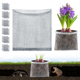 Aulock 1 Gallon Plant Root Protector for Gopher Voles Moles, 12 Pack Stainless Steel Guard Baskets Cages