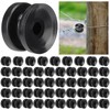 Pangda 50 Pcs Circular Ring Corner Post Electric Fence Insulators