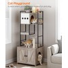 HOOBRO Cat Tree with Litter Box Enclosure, 58.7"H Cat Tower