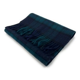 100% Soft Lambswool Clan Tartan Scarf Unisex 30cm x 180cm (Black Watch)