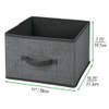 MDESIGN Set of 2 Fabric Storage Boxes, for Organizing the