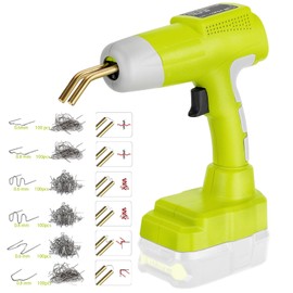 GRVODFRTA Cordless Plastic Welder Gun Compatible with Ryobi One 18V Battery with 600PCs Hot Staples Plastic Welding Kit for Car Bumper and other plastic Repairing(No Battery)