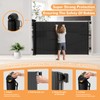 Retractable Baby Gates for Stairs, 55" Wide Mesh Baby Gate