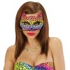 Widmann 03648 Leopard Mask with Moustache and Eyelashes, Multicoloured, Standard