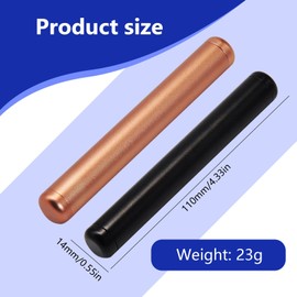 Landrain Pack of 2 Joint Case 11 cm Waterproof Metal Aluminium Joint Box Tube Accessories Storage