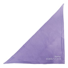 Schecker Lilac 65 cm Embroidered Dog Bandana Embroidered with Dog Name and No. High-Quality Washable Individual