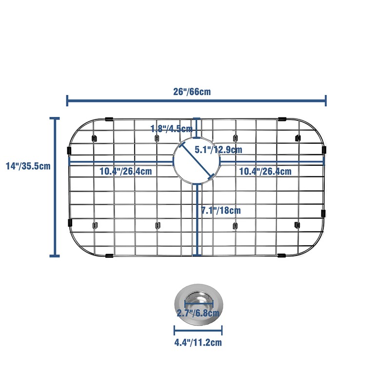 Kitchen Sink Grid 26" x 14", LOCVCDA Sink Protectors for
