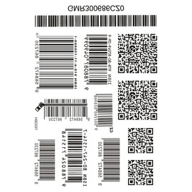 2 Sheets Temporary Barcode Tattoo QR Code Tattoo Barcode Tattoo Bar Code Tattoo HSC037 150