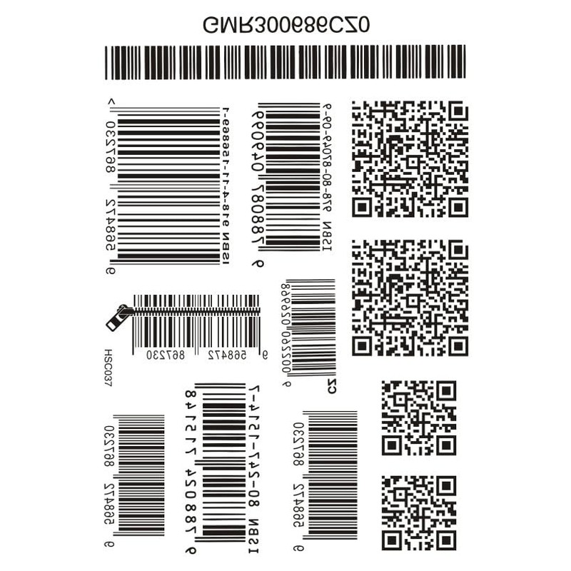 2 Sheets Temporary Barcode Tattoo QR Code Tattoo Barcode Tattoo