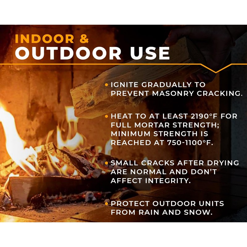 GIRtech Refractory Cement Mortar 5 LB 2400 Degree High Temp