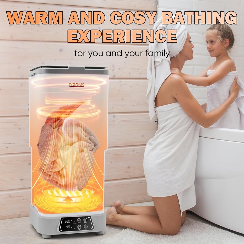 Warmio 30L Towel Warmer,Large Luxury Towel Warmer, Hot Bath Towel