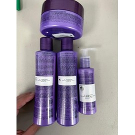 Cadiveu - Home Care Line - Plastica Dos Fios - Juego de suavizante para el cabello, champú (300 ml), acondicionador (300 ml, máscara de tratamiento capilar (200 ml), imprimación capilar (110 ml). (Juego de 4)