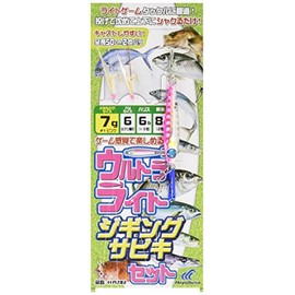 ハヤブサ(Hayabusa) HA282 堤防ｳﾙﾄﾗﾗｲﾄｼﾞｷﾞﾝｸﾞｻﾋﾞｷｾｯﾄ 2本 7-1 HA282