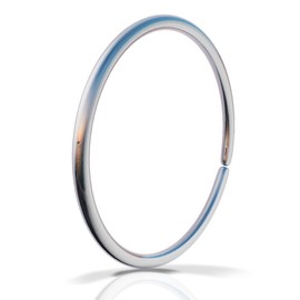 Silver Belly Ring Hoop For Women - 925 Sterling Silver 20 Gauge Thin Belly Piercings