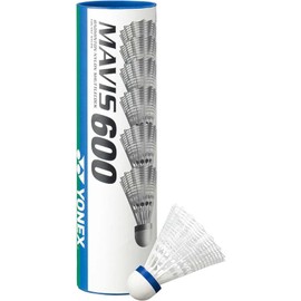 YONEX Badminton Shuttlecock, Mavis 600P, S, Pack of 6, M-600P