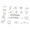 Metal Wire Puzzles Educational Logical Thinking Development Interlock Puzzles Set
