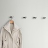 Funngy Coat Hooks, Black, 6 Pieces Stainless Steel Hooks, Bathroom