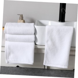 FOMIYES 4Pcs Thickened Cotton Bath Towels Soft Absorbent Face Washing Towels for Hotel Spa Gym Home Comfortable Lightweight Towels