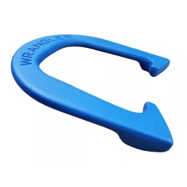 Thoroughbred Wrangler Pro Professional Pitching Horseshoes- Blue, One Pair, Made in USA