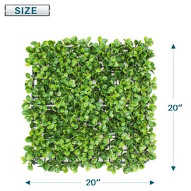 Coarbor 9 Packs 20" x 20" Artificial Lechuguilla Fence Panel Faux Ivy Fence Privacy Topiary Hedge Plant Fence Grass Wall Panels Backdrop for Balcony Patio Outdoor Indoor