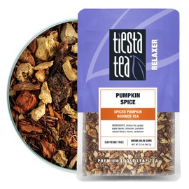 Tiesta Tea - Pumpkin Spice Rooibos Tea | Premium Loose Leaf Tea Blend | Non-Caffeinated Herbal Infusion | Make Hot or Iced & Up to 25 Cups | Made with Natural Ingredients - 2oz Resealable Pouch