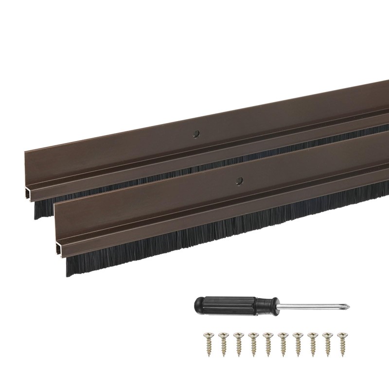 M METERXITY 2-Pack Door Brush Bottom Sweep, 39" L x