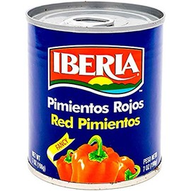 Iberia Sweet Red Pimientos, 7 oz (Pack of 24)