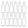 Nakpunar 12 pcs 50 ml Clear Plastic Liquor Bottles with