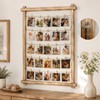Wooden Photo Display Board with 30 Clips, 25 x 33
