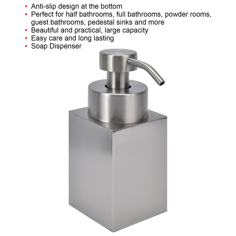 Hand Sanitizer Bottle Silver Large Capacity Non Slip 304 Stainless
