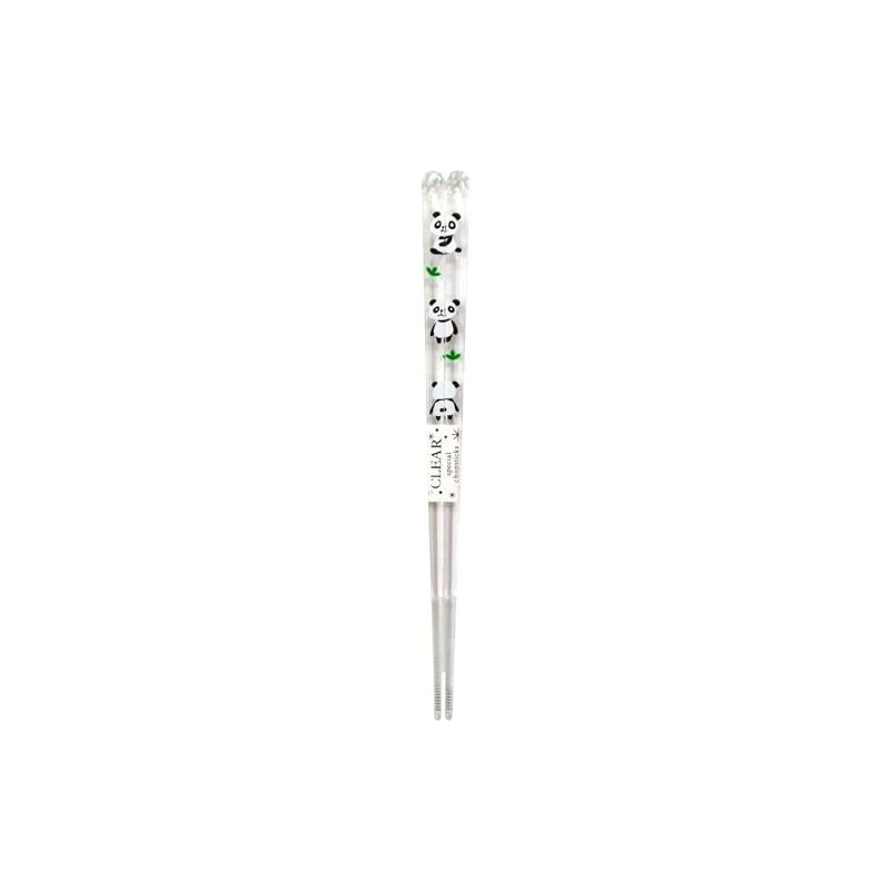 Aoba Kid's 316046 Clear Chopsticks Animal Land Panda, 7.1 inches
