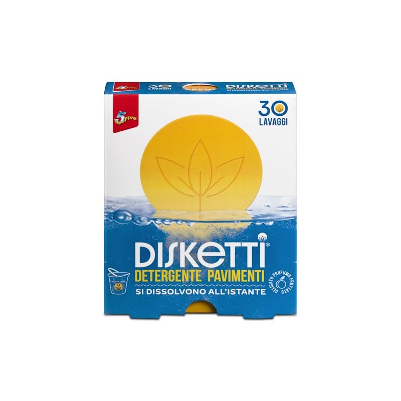 SUPERFIVE, Disketti Floreale, Detergente Pavimenti in Dischi Solubili (30 x