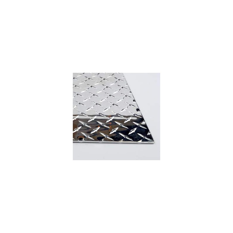 3003 Aluminum Diamond-Tread Sheet, Unpolished (Mill) Finish, H22 Temper, AMS