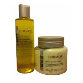 Terramar Set Oleo Capilar  3 En 1 Mascarilla Capilar Argan