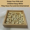 Labyrinth Board Game - Mini Labrinth Board Wooden Labyrinth Board