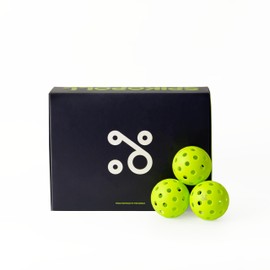 SPIKOPOLL SPI-40 Outdoor Pickleball Balls with 40 Holes, 12 Pack of Fluorescent Green Balls, High Elasticity and Durability Pickleball Balls, USA Pickleball Approved Standard Size and Weights