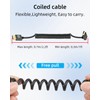 YANBORONSN 8K Up Angle Mini HDMI to HDMI Coiled Cable