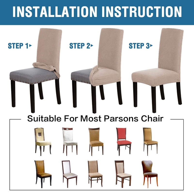 Smarcute Dining Chair Covers Stretch Removable Washable Chair Covers Chair