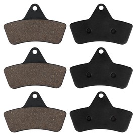 Cyleto Front and Rear Brake Pads for Arctic Cat 250 2x4 4x4 1999-2004/300 2x4 4x4 1998-2004/400 2x4 4x4 /500 4x4 / 500 4x4 Utility/Bearcat 454 2x4 1997-1998 / Bearcat 454 4x4 1996-1998