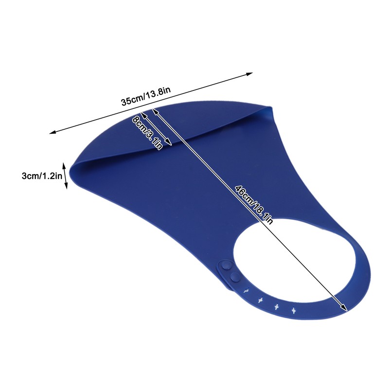 Adult Bib Portable Adjustable Silicone Dinning Eating Clothes Protector for