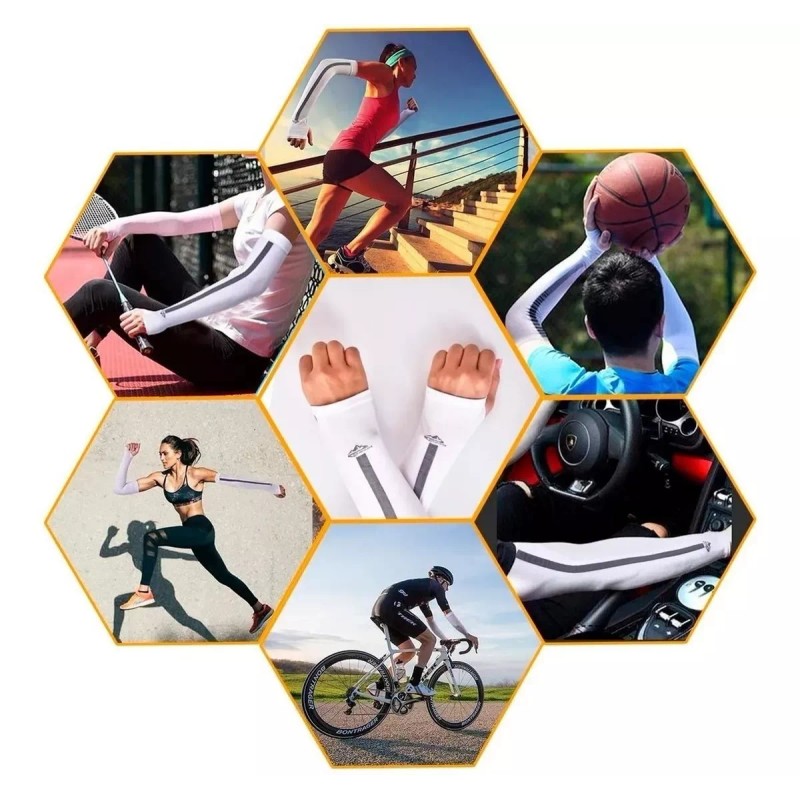 Veraly Manga Protectora Brazo Elasticidad Protección Uv 2 Piezas F