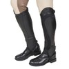 TuffRider Ladies Derby Leather Half Chaps XL Black