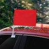 GRAPHICS & MORE Solid Red Car Truck Flag with Window