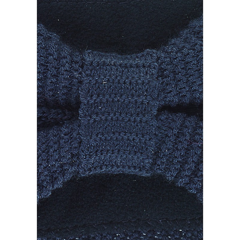 Sterntaler Unisex Children's Headband Baby Headband Knitted Bow, Navy, 49,