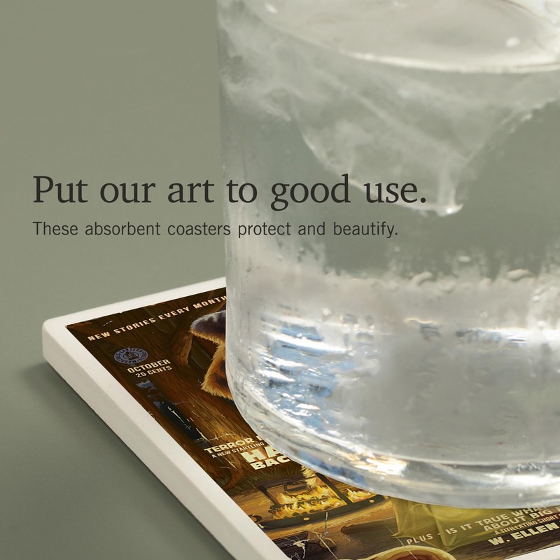 Lantern Press Amazing Bigfoot Stories (Absorbent Ceramic Coaster, Single, Cork