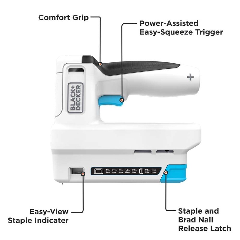 BLACK+DECKER 4V MAX Cordless Stapler, USB Rechargeable (BCN115FF)