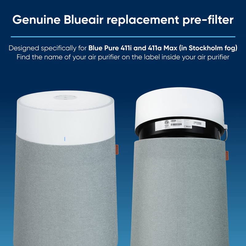 BLUEAIR Genuine Pre-Filter Blue Pure 411i Max and 411a Max